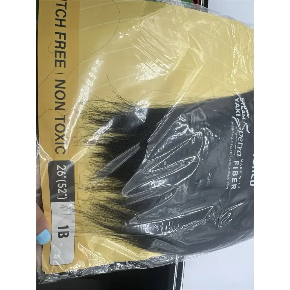 Hairland EZBRAID Remastered 4X Pre-Stretched Braiding Hair 26” Color 1B New